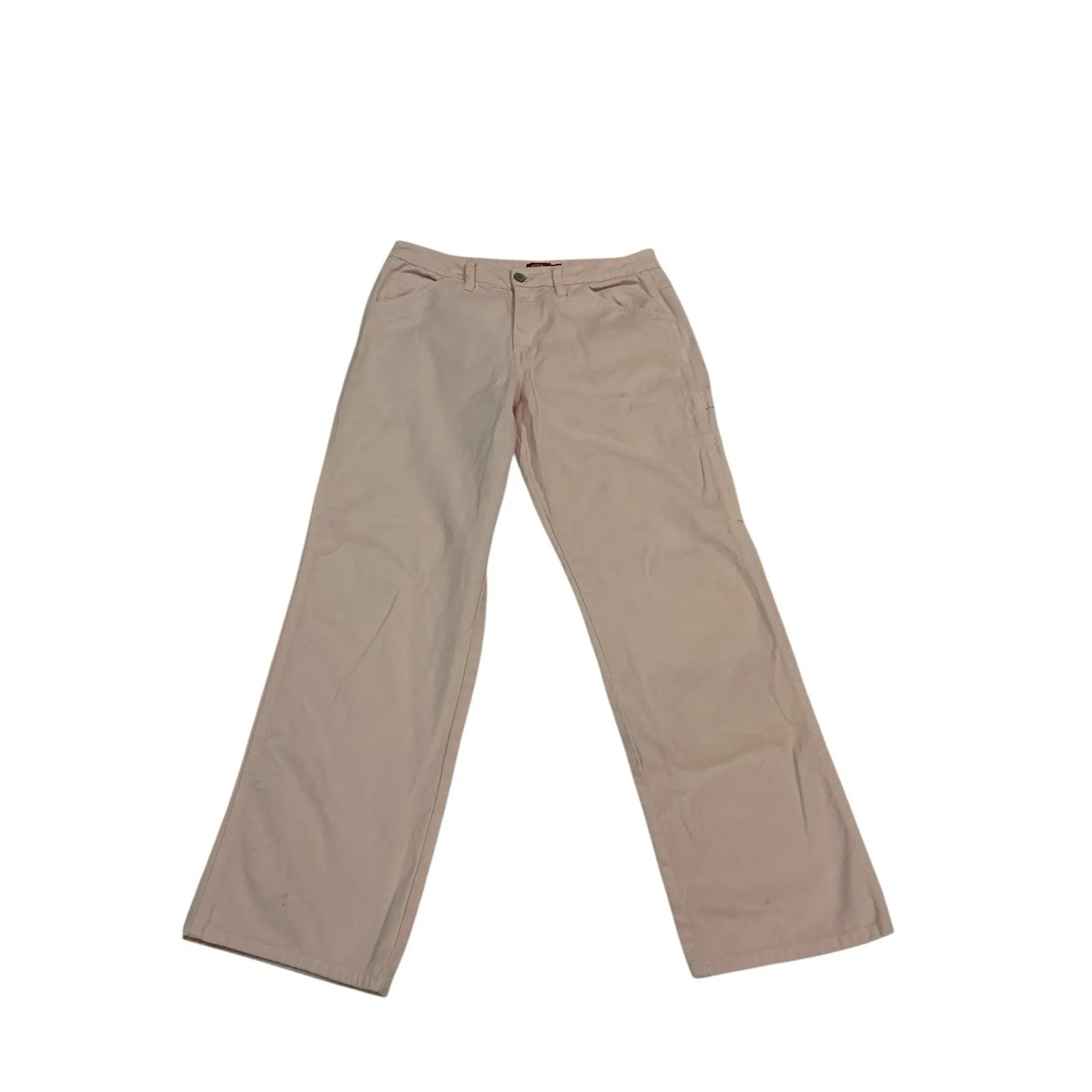 Dickies Carpenter Pants Womens 11 Pink Twill Workwear Utility Cotton 9/29 - Image 3