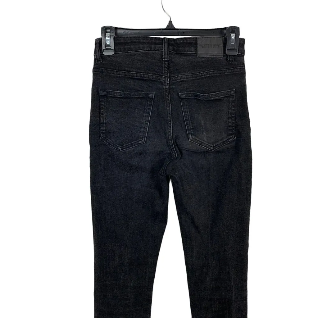 Weekday Skinny Jeans 26x32 Black High Rise Modern Minimalist Streetwear - Image 6