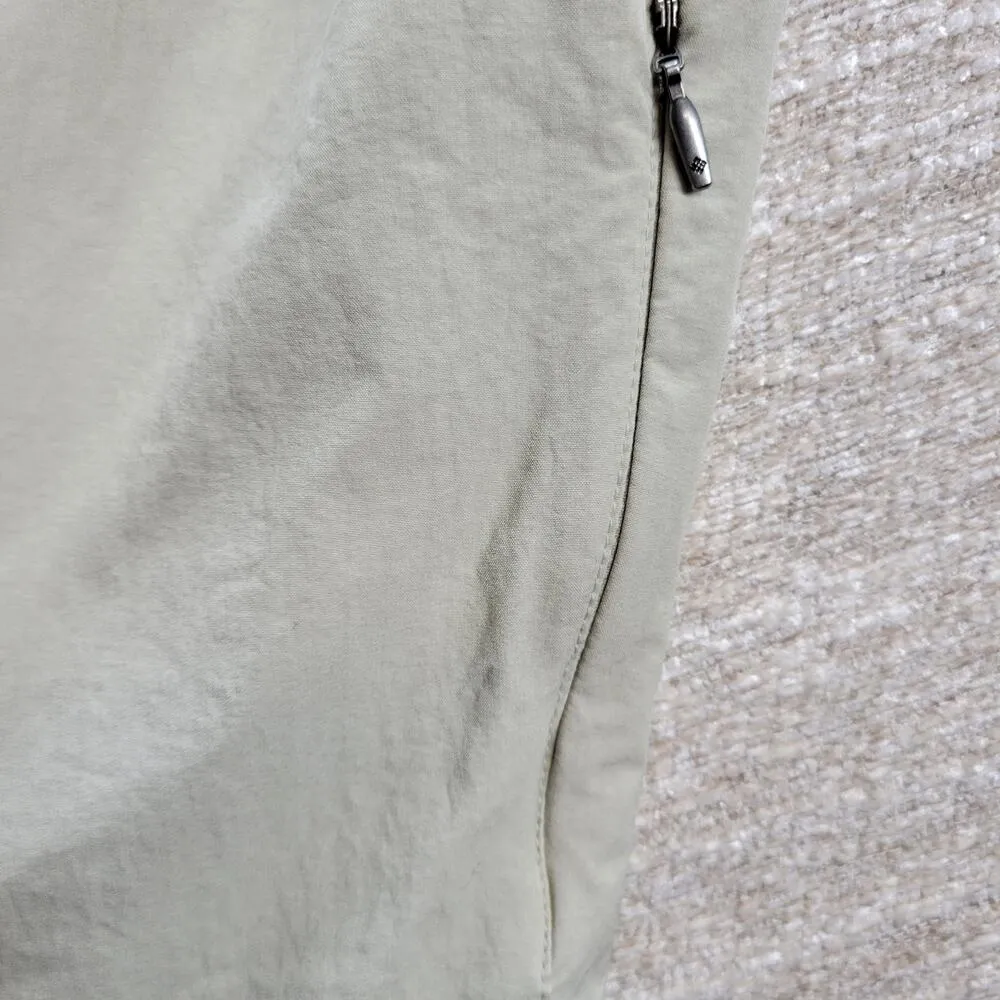 Columbia Convertible Hiking Pants Womens 10 Tan Omni Shield Side Stretch Trail - Image 11