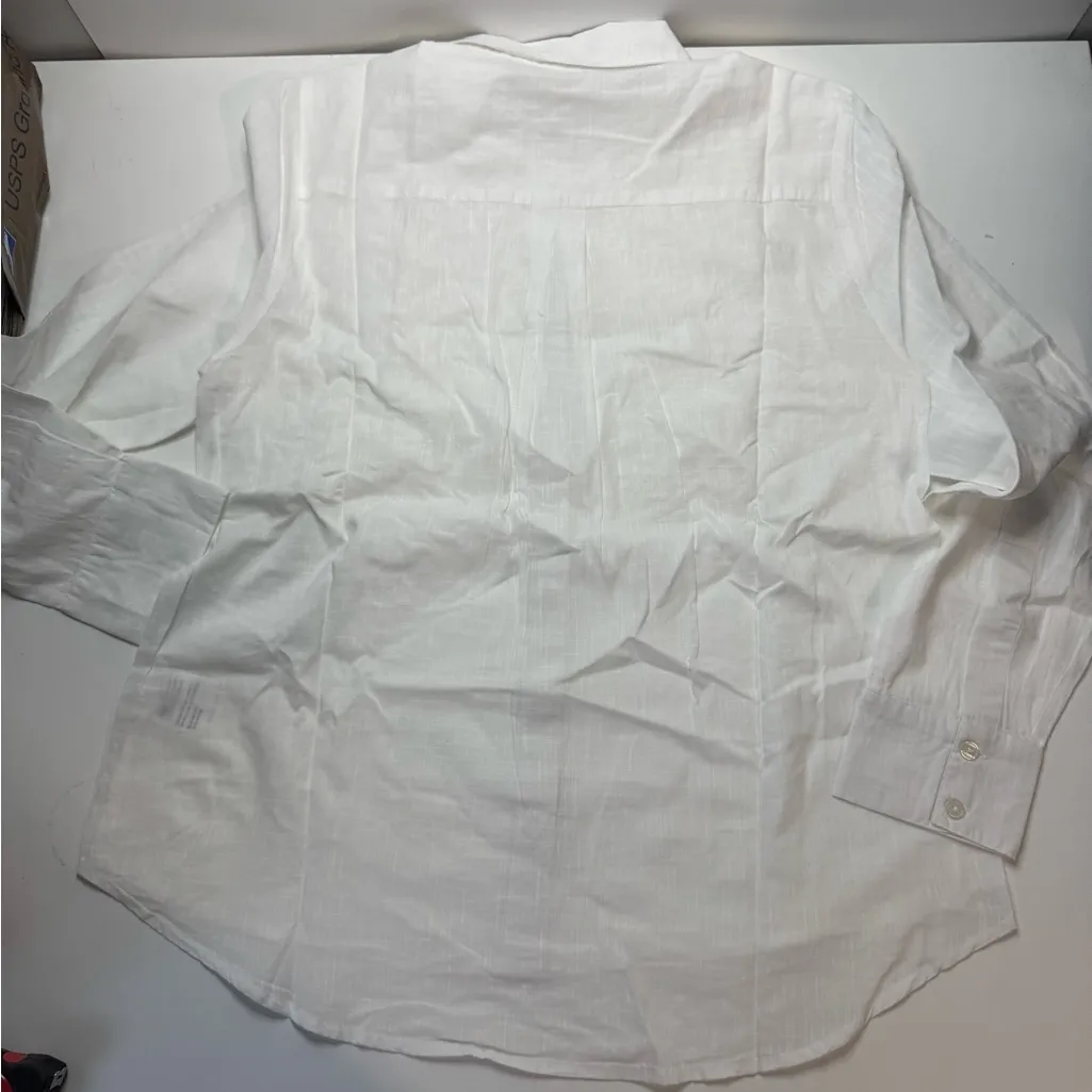 An’ge Paris Sounia White Blouse CHEMISE SOUNIA blanc Small NWT - Image 6