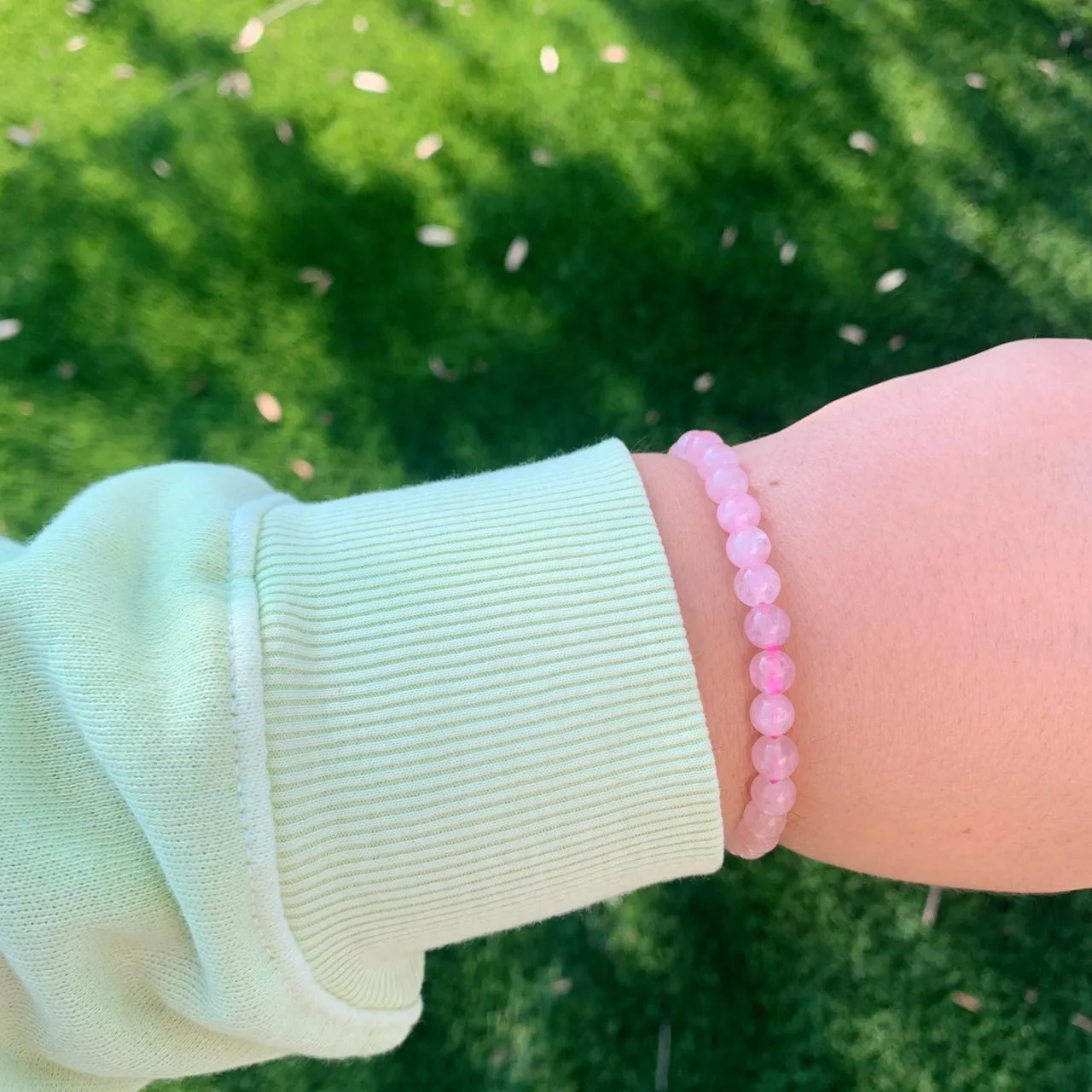 Rose Quartz Bracelet Pink - Image 3