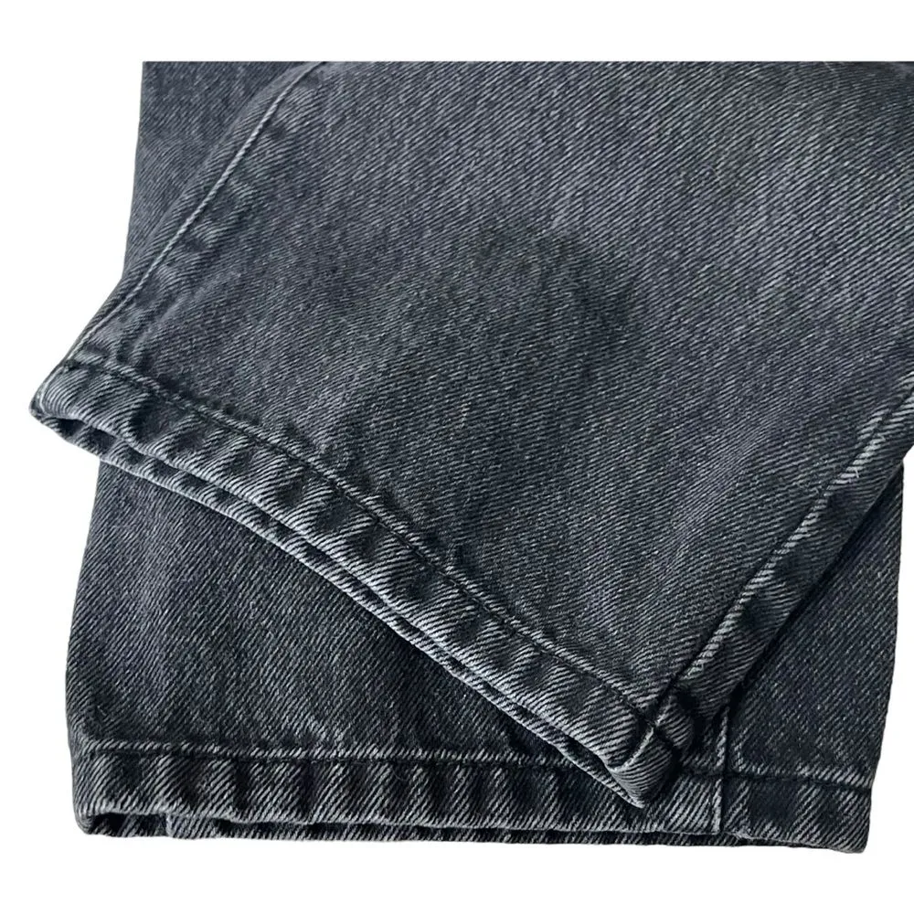 BY MALENE BIRGER Milium Jeans Size XS Black Straight Leg Organic Cotton Minimal - Image 7