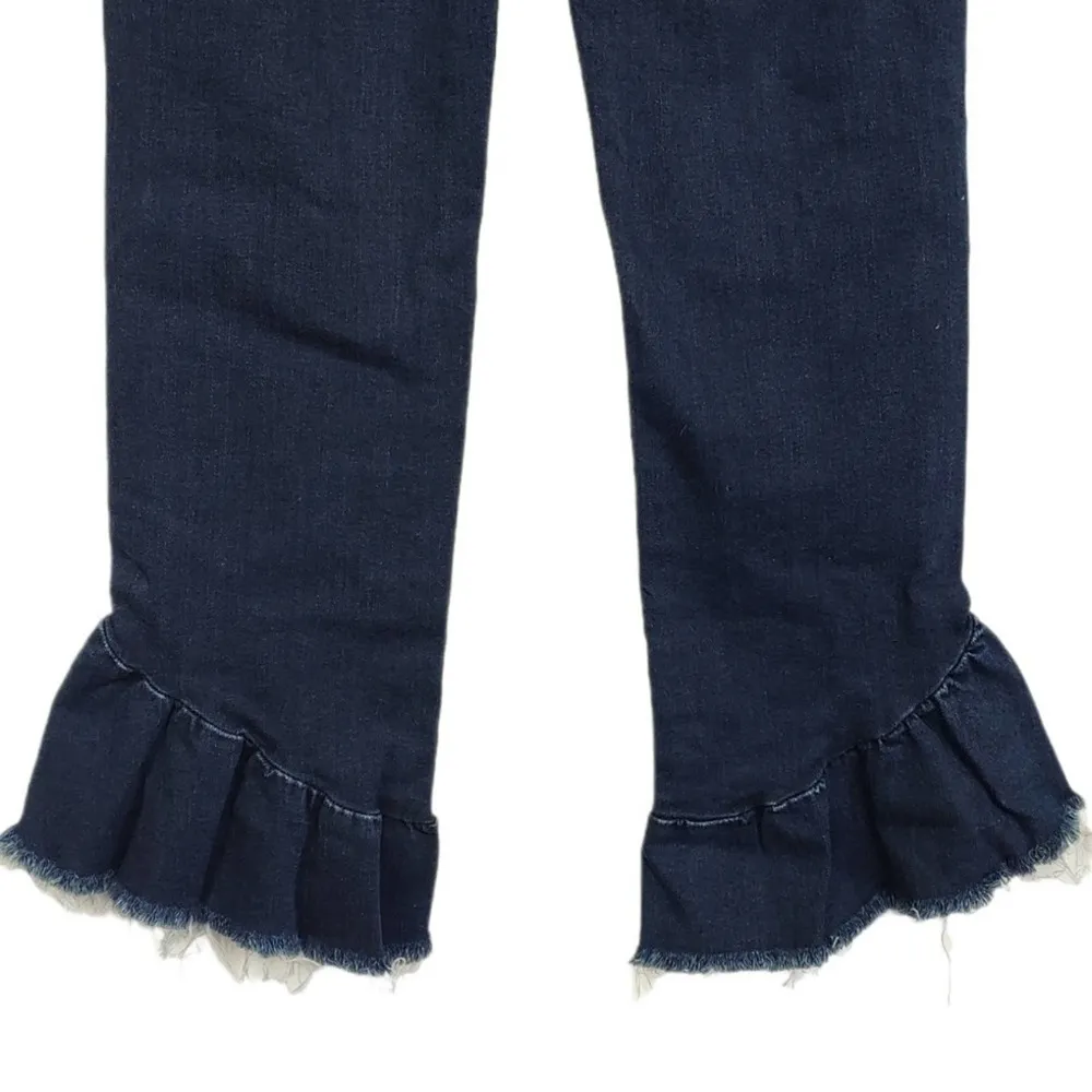 PAIGE Merritt Ruffle Hem Cropped Jeans Women’s 26 - Image 8