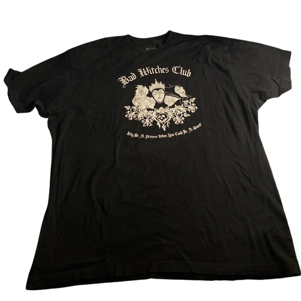 Disney Villains Bad Witches Club Graphic Tee Black 2XL - Image 2