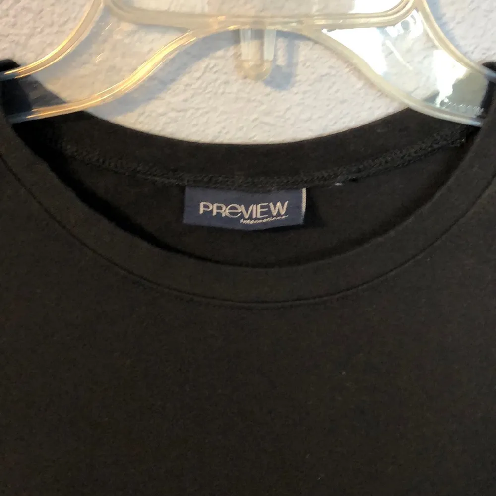 New Preview International Long Sleeve Black Top size XS - Image 2