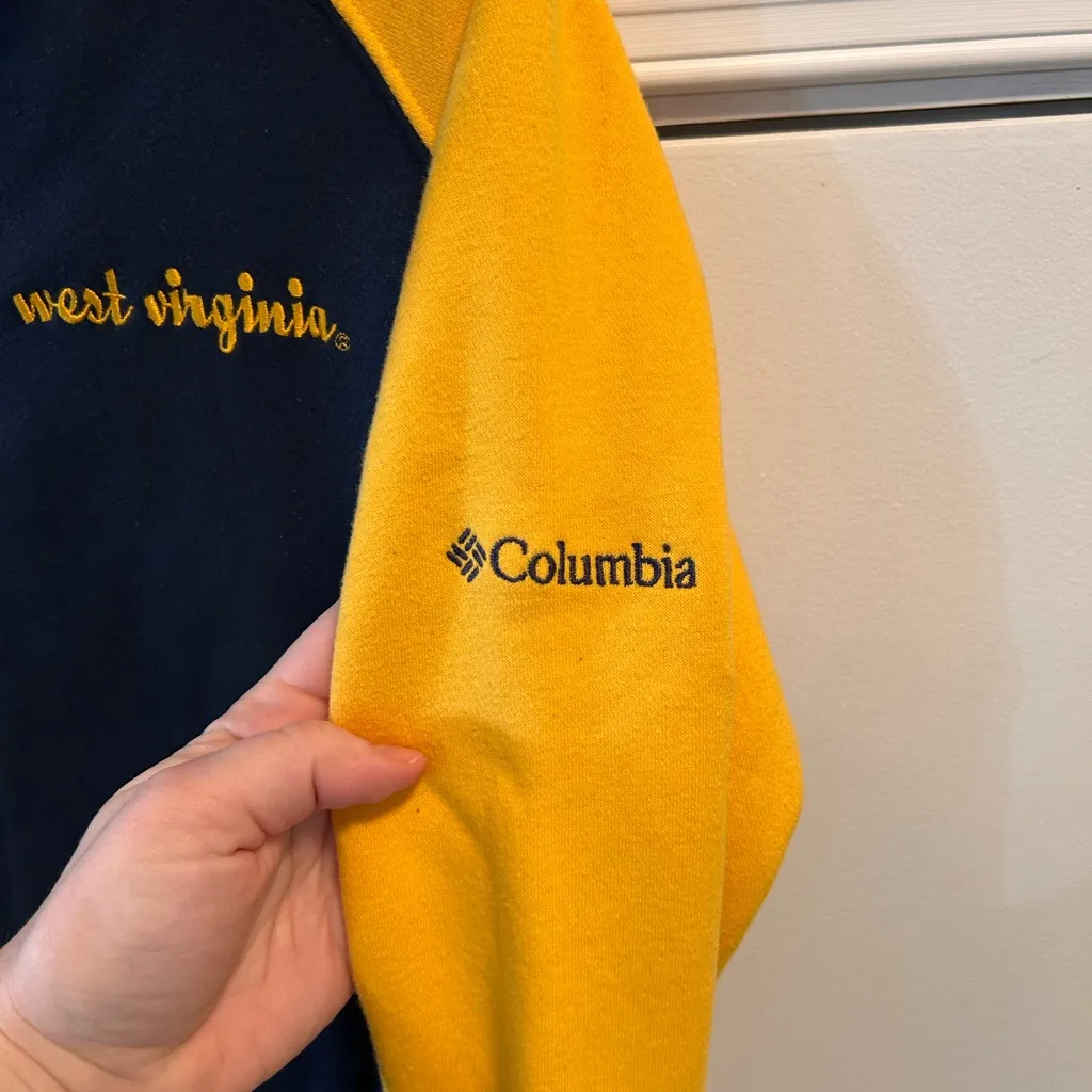 Columbia Sportswear West Virginia Zip Up WVU Hoodie womens Med - Image 4