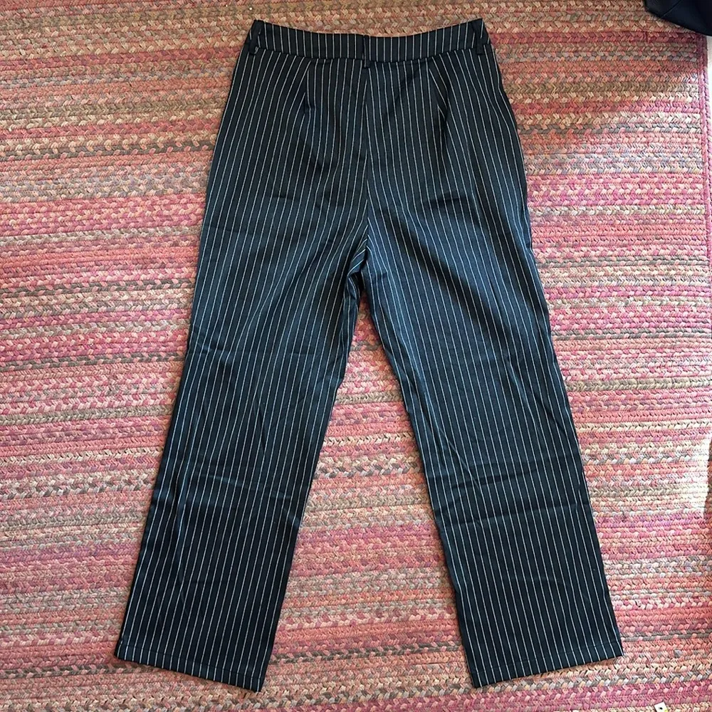 RSQ BLACK & WHITE STRIPE TROUSER PANTS - Image 3