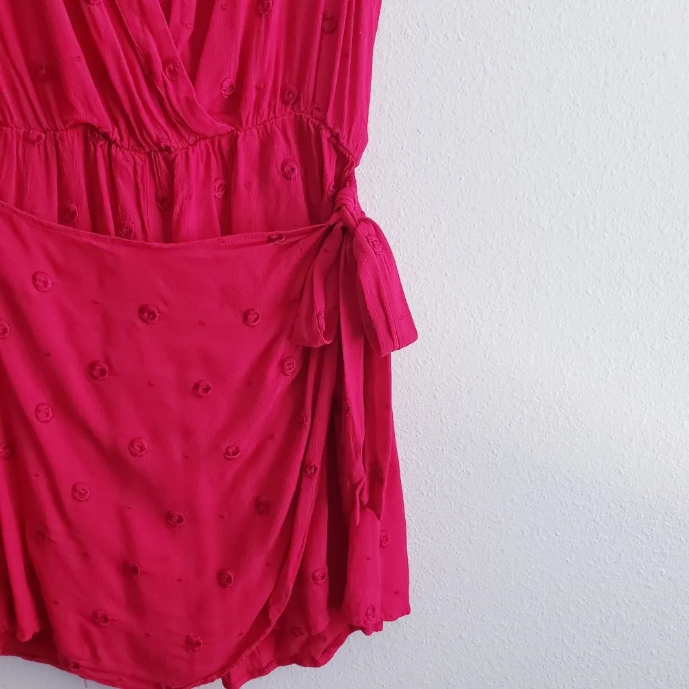 Anthropologie TWA Greenbrier Embroided Mock Wrap Romper - Image 5