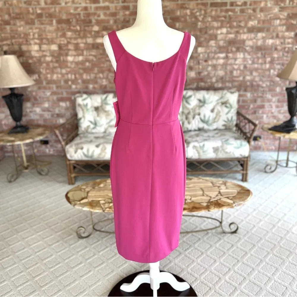 NWT Betsey Johnson Dress Sheath Sleeveless Knee Length Pink 6 Cocktail Party - Image 7