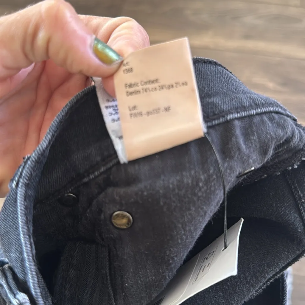 R13 The Drop Black Denim Jeans size 27 - Image 10