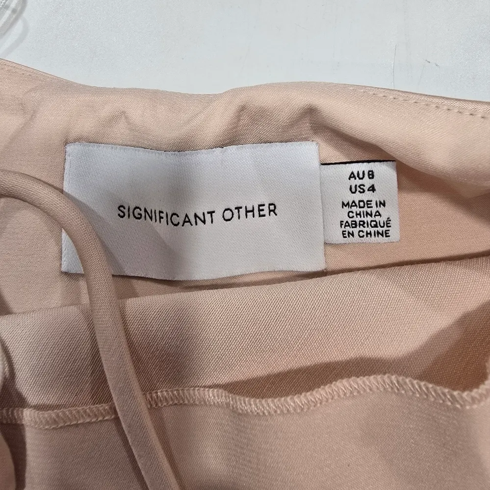 Significant Other Lana Bias Dress in Ballet Pink Size 4 - Image 9