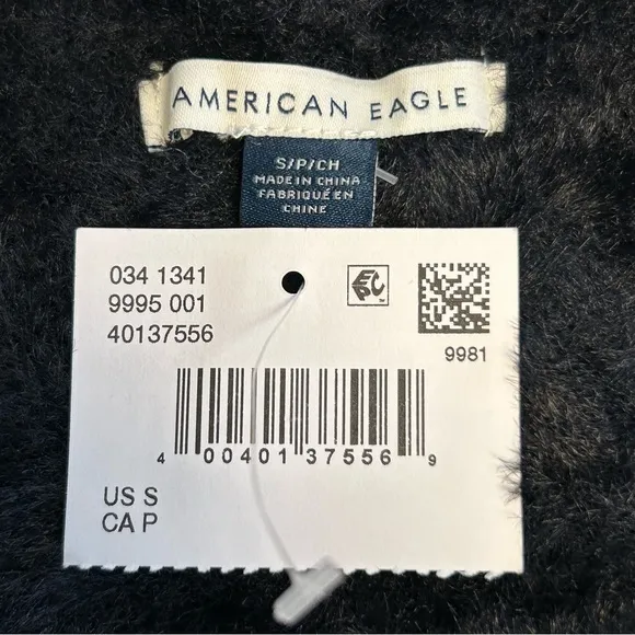 American Eagle‎ Black Cropped Open Cardigan Size S NWT - Image 8