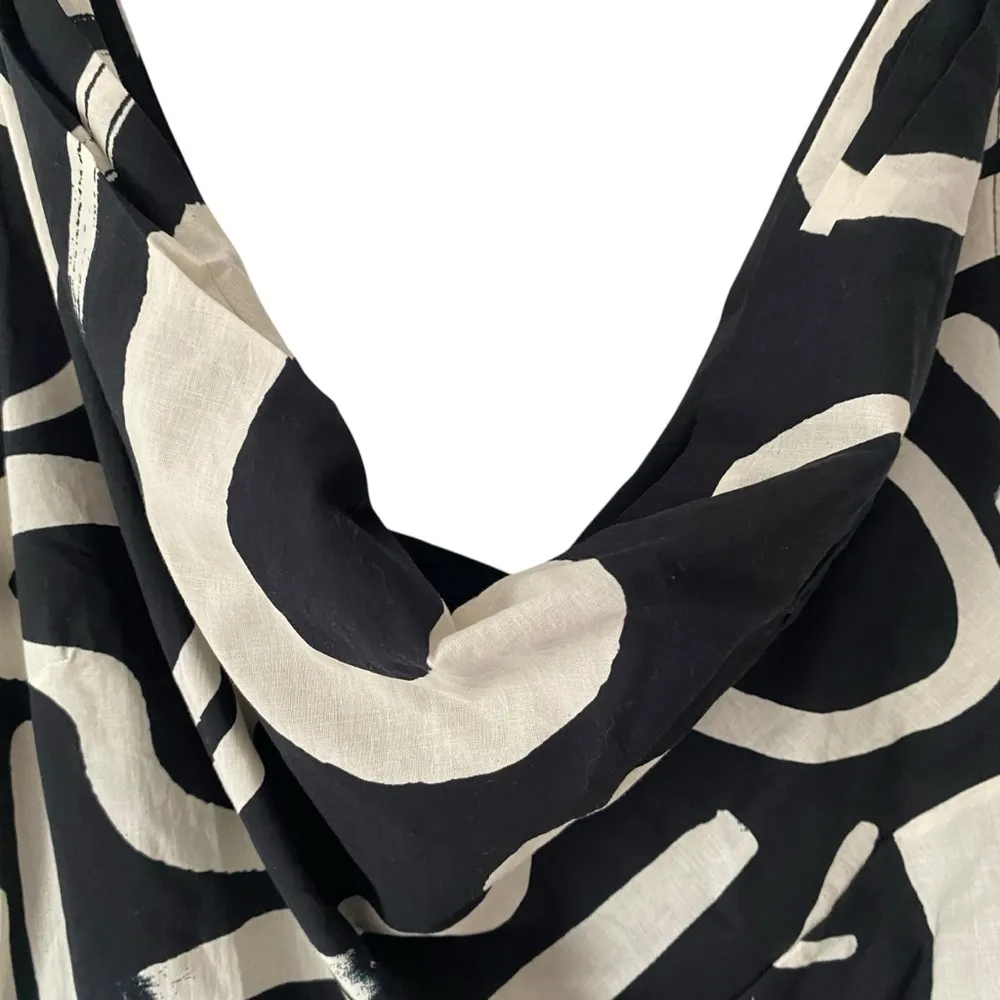 Seven Wonders Cate Black Cream Cotton Mini Dress NWTs size XXL - Image 4