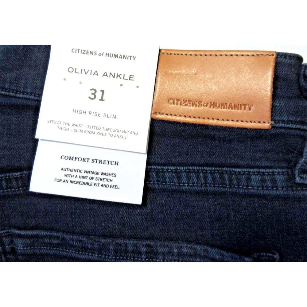 NWT Citizens of Humanity Olivia Ankle in Ultra Marine High Rise Slim Jeans 31 - Image 5