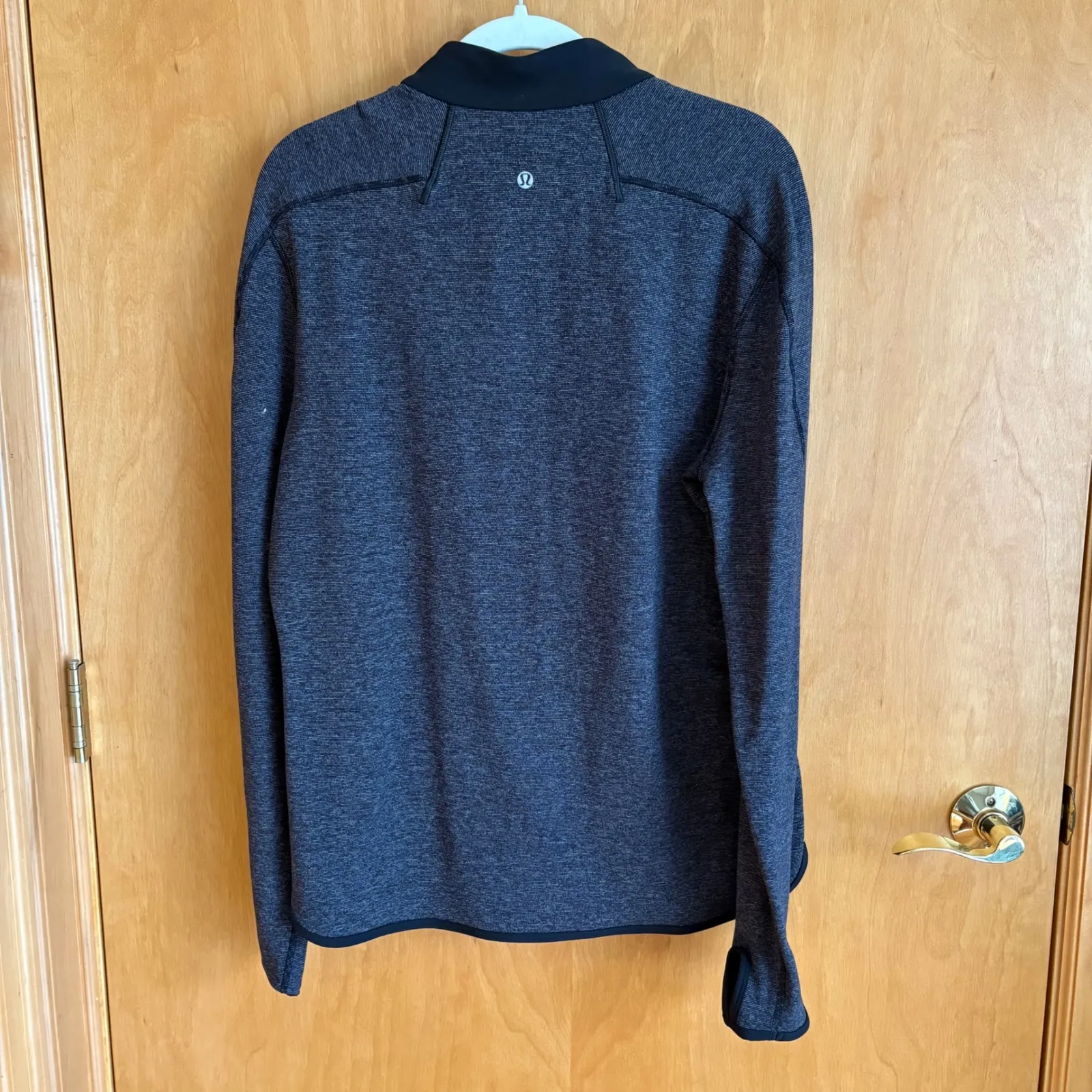 Lululemon Athletica Womens Quarter‎ Zip Pullover Black Heather Gray XL - Image 5