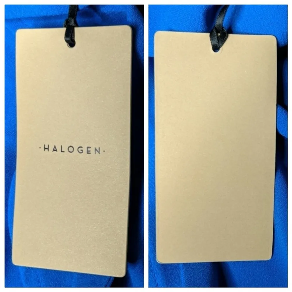 Halogen (Nordstrom) Blue Wrap Top - Size XS - NWT - Image 6