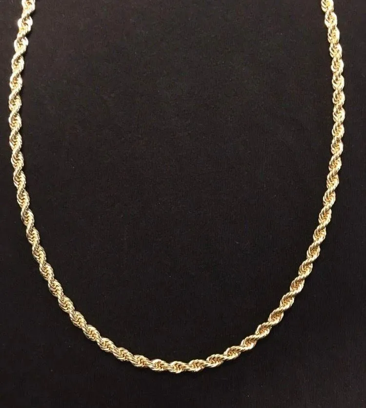 Gold Chain Rope Chain 20in 6mm - Image 2