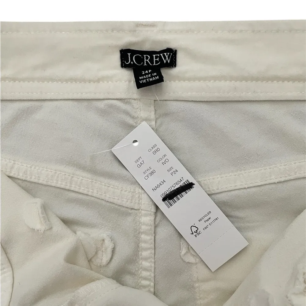 J Crew Wide-leg Velvet Sailor Trouser in Ivory Size 24Petite - Image 3