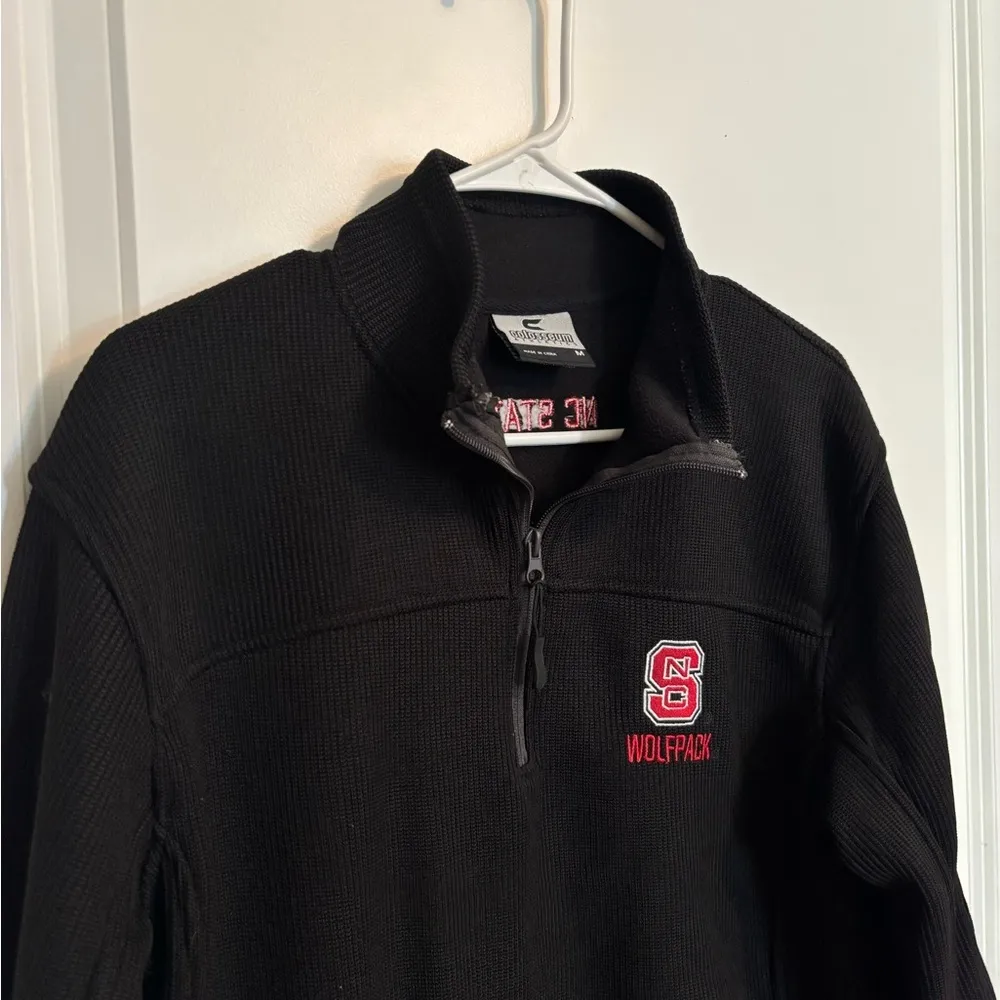 Black NC State Wolfpack Quarter-Zip Pullover - Image 2