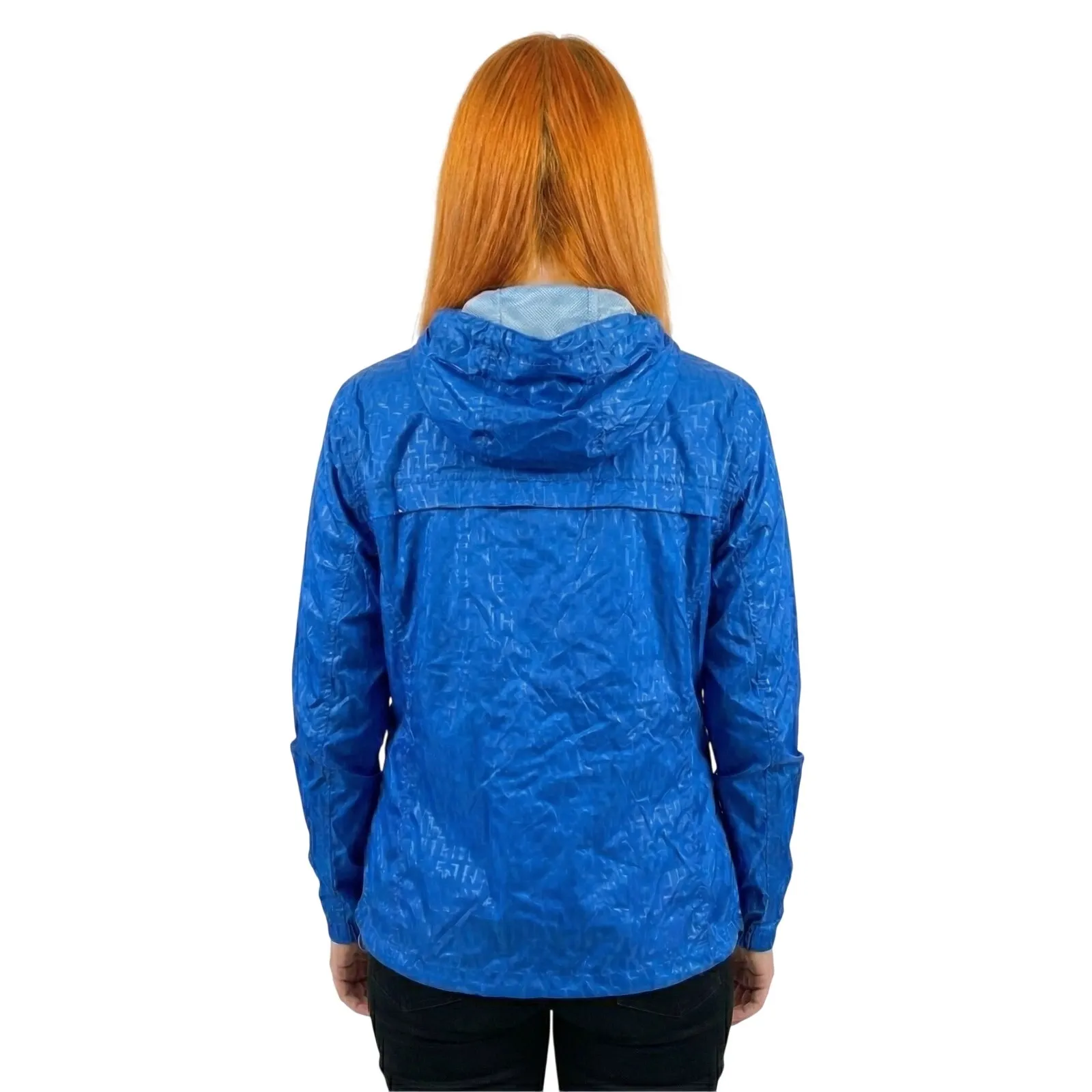 Vtg Tommy Hilfiger Hooded Windbreaker Jacket XL Blue Full Zip Lightweight Casual - Image 2