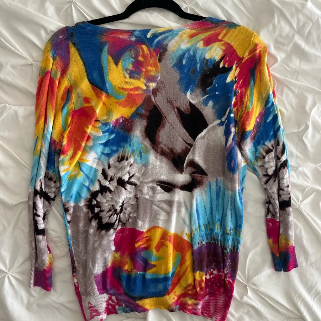 Joseph Multicolor Abstract Cardigan - Image 3