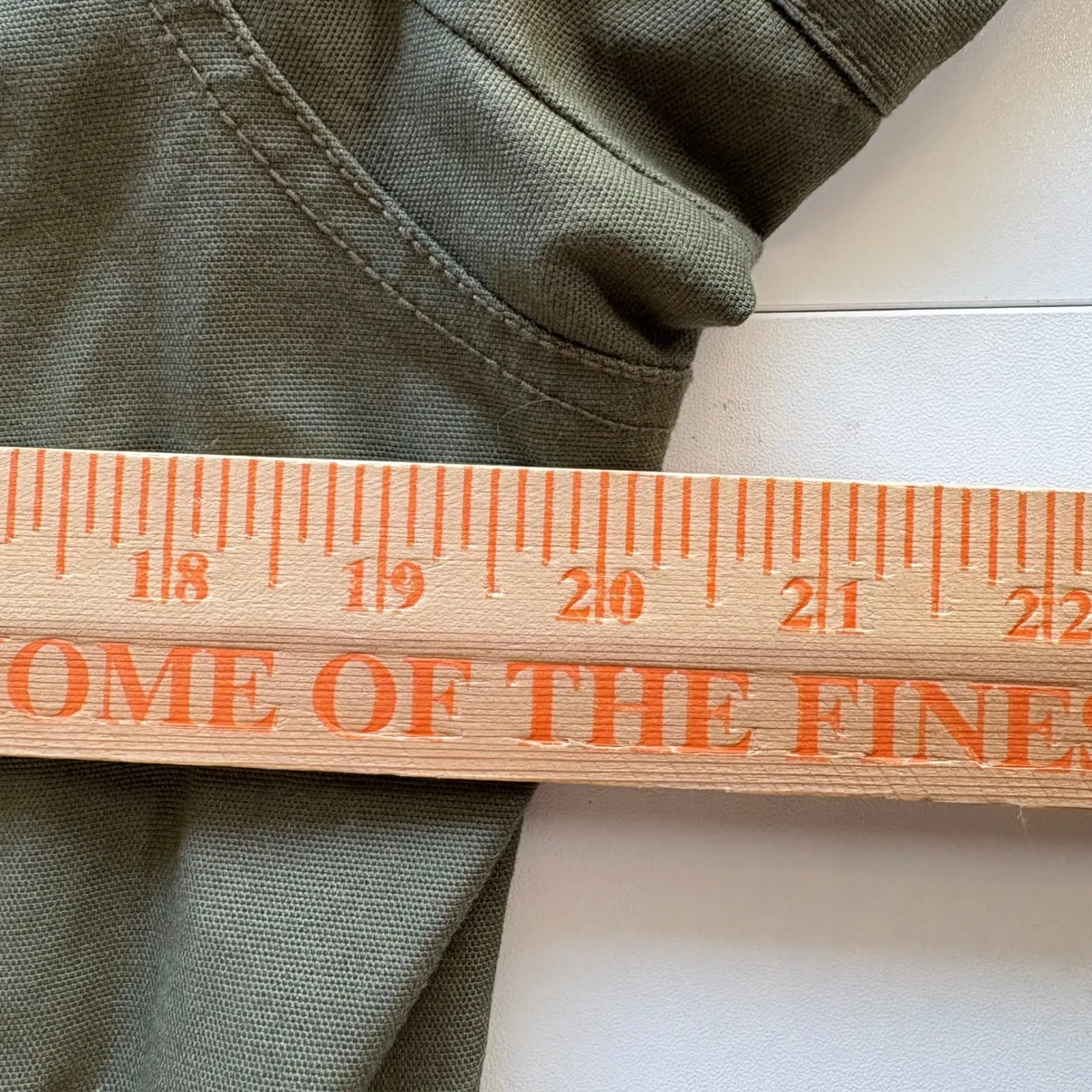 Duluth Trading Co Utility Jacket Olive Green Full Zip Snap Pockets Size S - Image 7