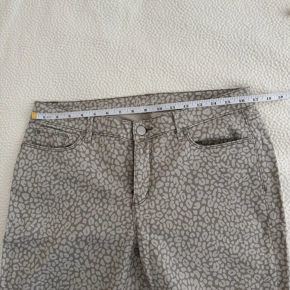 Modern Skinny Ankle Zip Jeans in Animal Print SZ 31/12 - Image 14