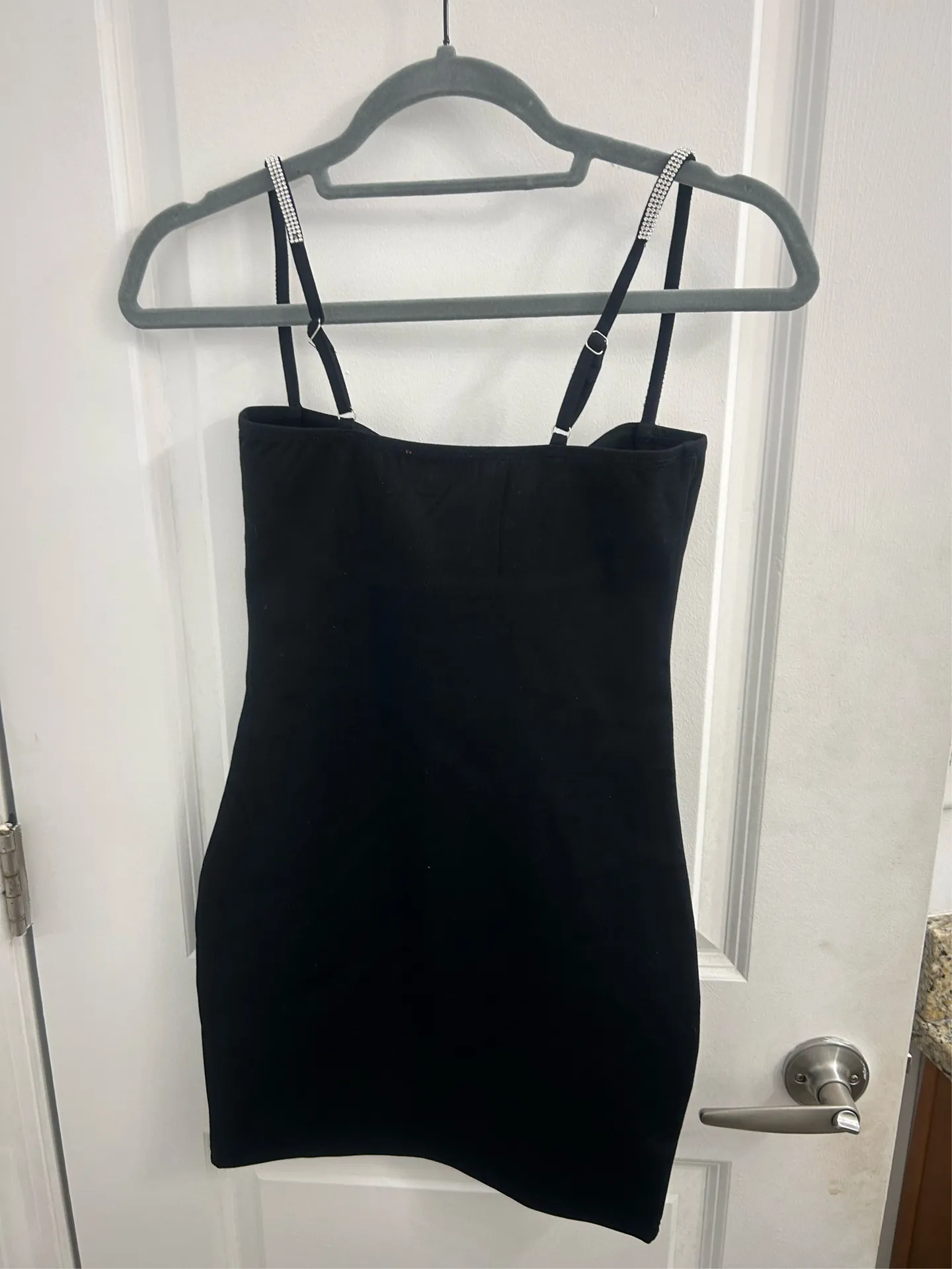 Edikted Black Mini Dress - Image 3