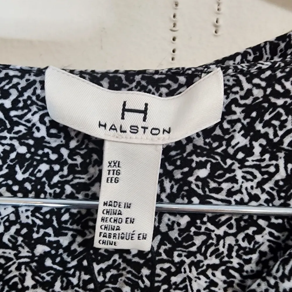 NEW H Halston‎ Speckled Slit Button Front Women XXL Collared Shirt Dress - Image 4