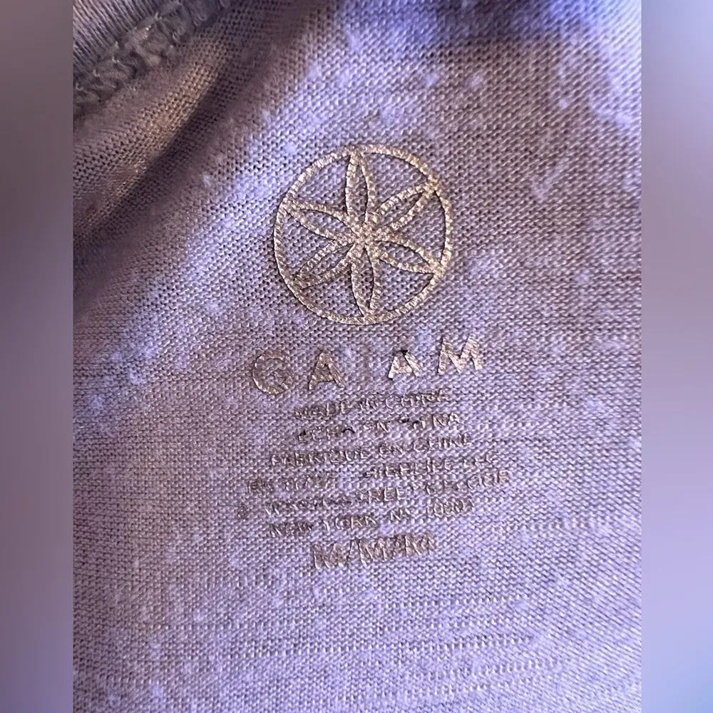 Gaiam Crossed Strap‎ Tank Top blue/ gray Size M made in China cotton lightweight - Image 6