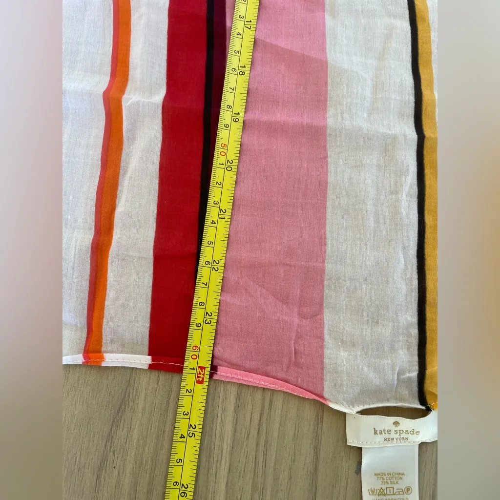 Kate Spade Colorful Striped Scarf - Image 4