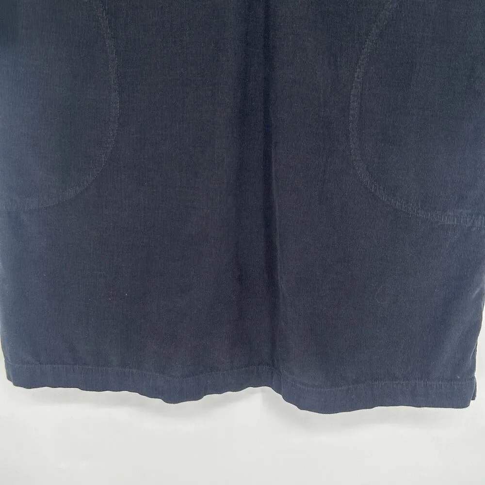 Velvet Spencer & Graham Lana Mini Corduroy Shirt Dress Black 3/4 Sleeves Size M Size M - Image 7