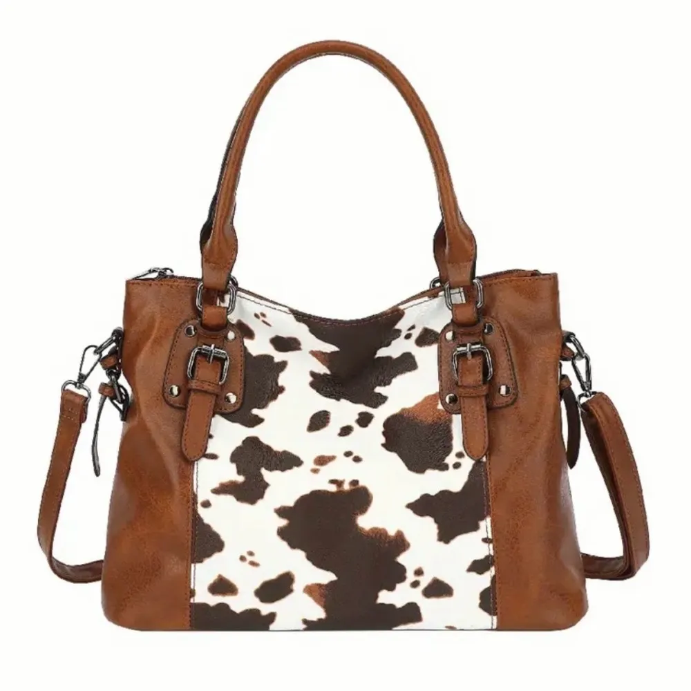 Brown Cow Print Purse NWT - Image 6