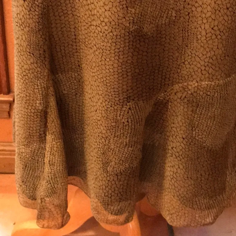 Skirt small animal print Brown Size 14 - Image 2