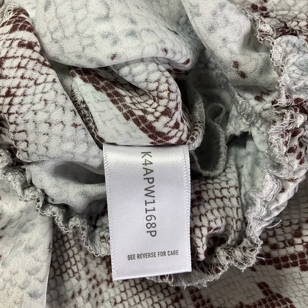 Bishop + Young Anthropologie Serpentine Satin‎ Joggers Women's XS Snakeskin - Image 8