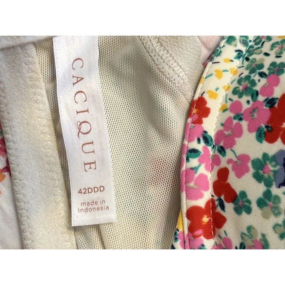 Cacique Bra Floral 42DDD Boost‎ Plunge - Image 5