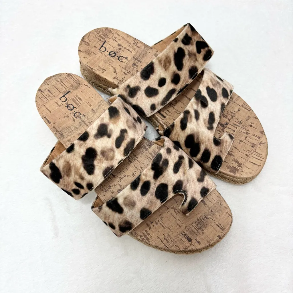 B.O.C. Leopard Print Espadrille Slip - Image 3