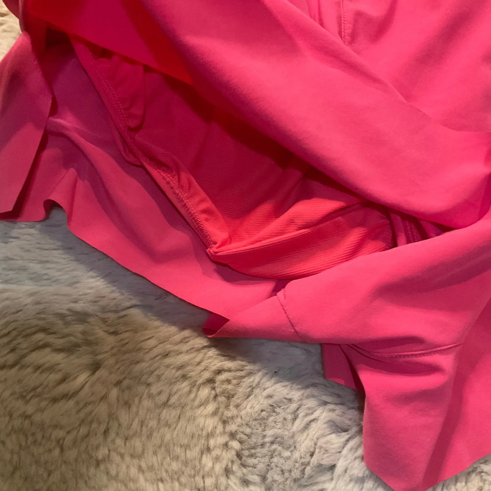 CRZ Yoga Shorts Size Small Pink‎ Athletic Feathery Fit High Waist Dolphin Lined - Image 5