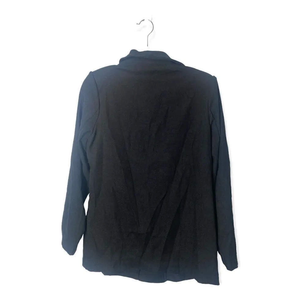 Shein SZ S lapel neck black single button blazer - Image 4