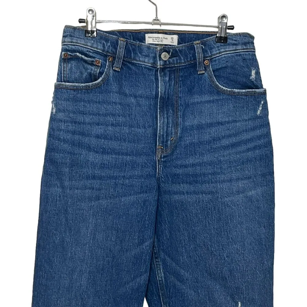 Abercrombie & Fitch Curve Love 90s Jeans Women’s Size 29 8 Short Ultra High Rise - Image 3