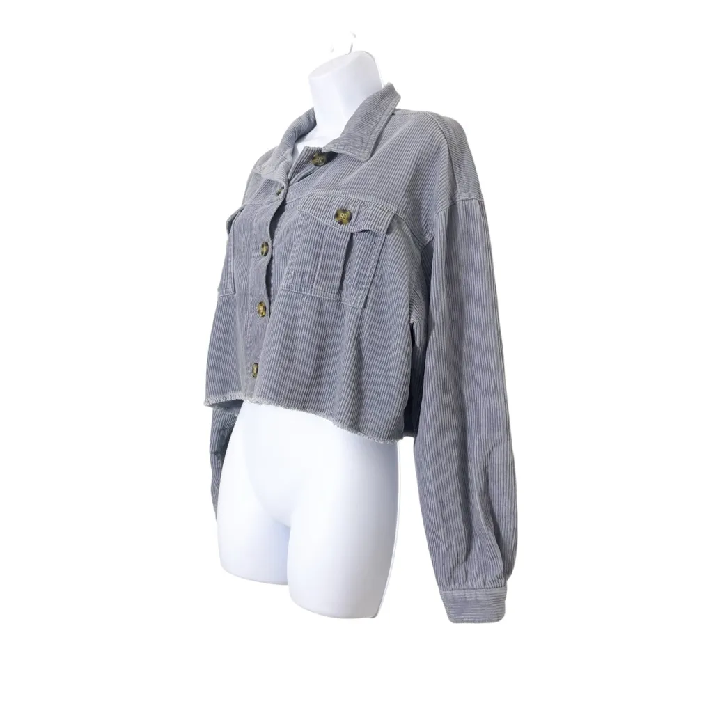 Cotton On Cropped Corduroy Shacket‎ size 8 - Image 3