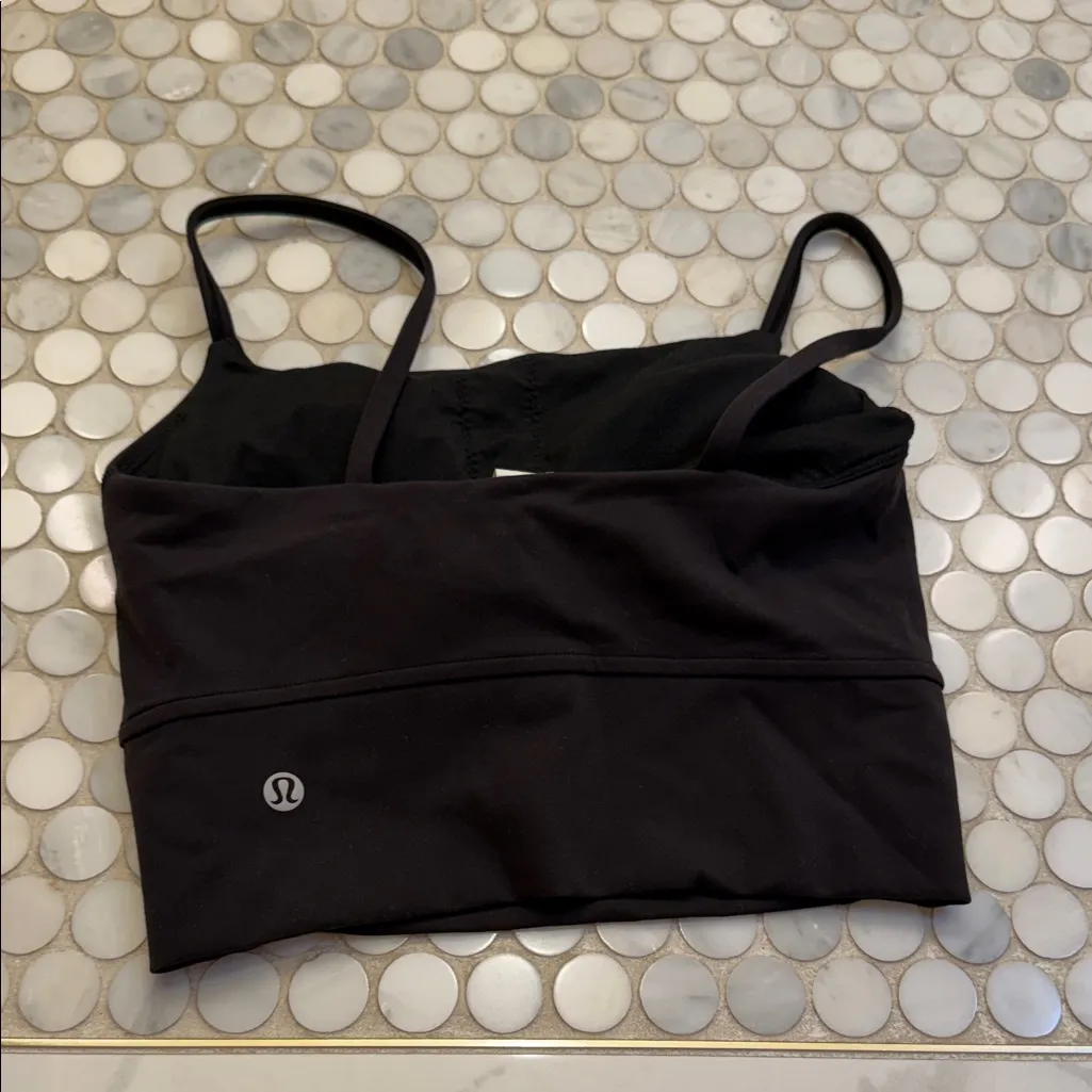Women's Black Lululemon Nulu Tank - Image 2