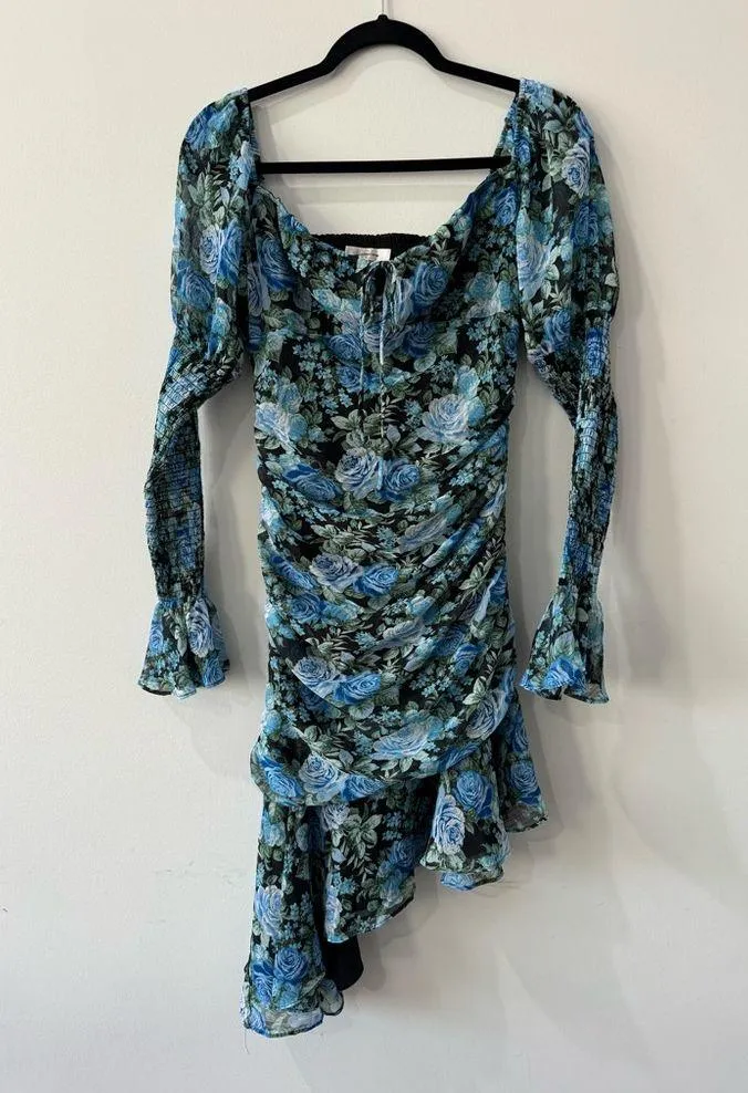 WAYF Rosie Ruched Long Sleeve Minidress Size M NWOT - Image 4