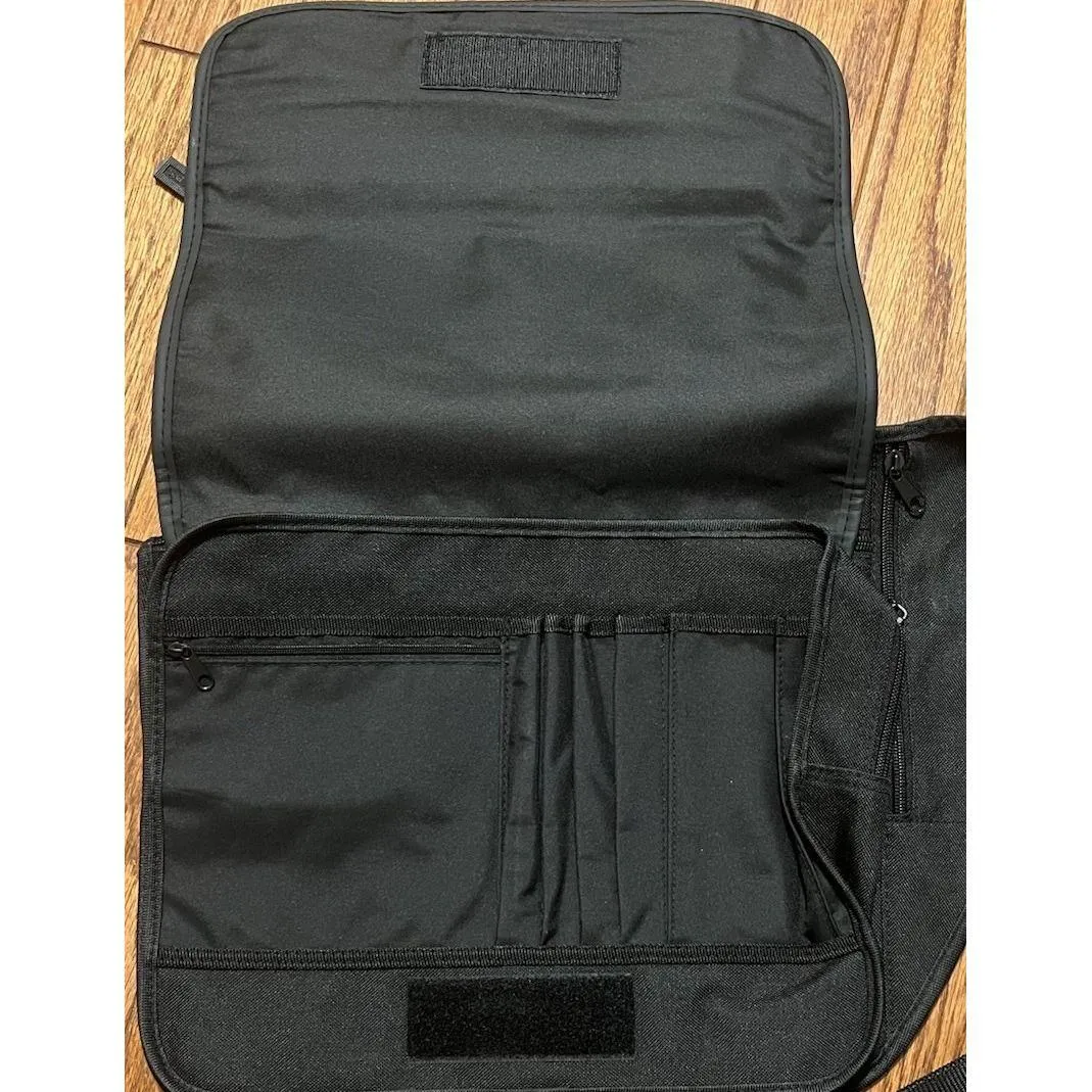 Air Force Tablet Laptop Adjustable Strap Tote Bag Black Gray - Image 3