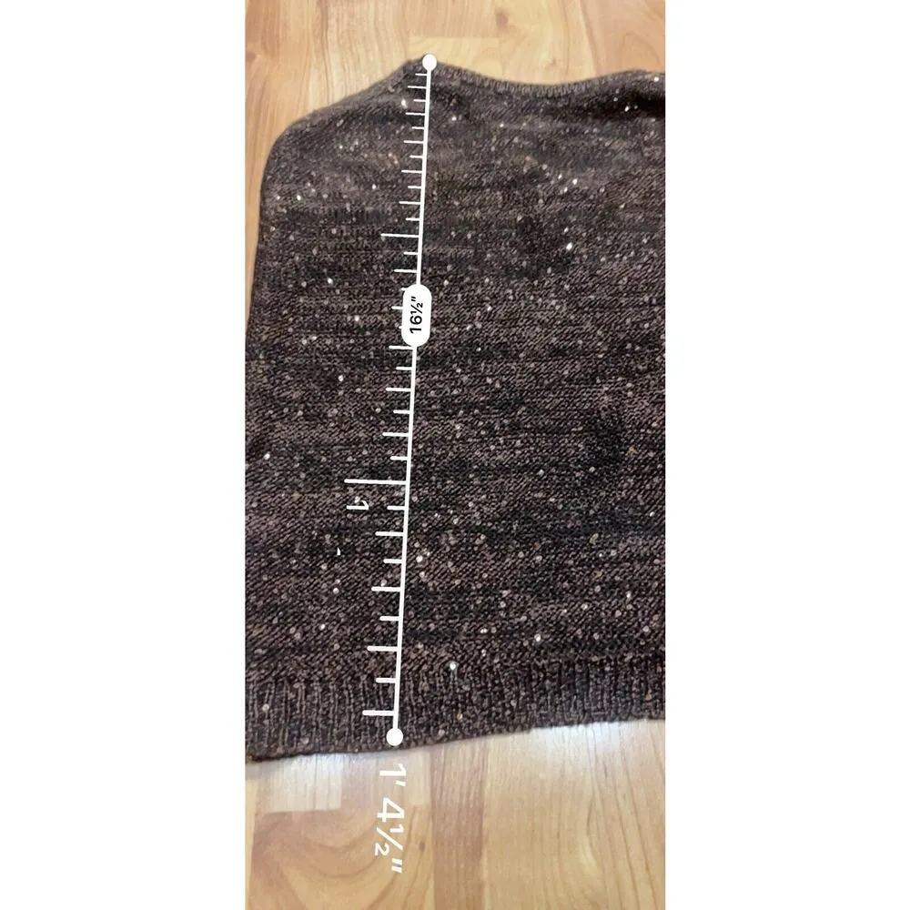 Wild Fable Sequin Set Sweater Mini Skirt & Halter - Brown Women's XXL NWT - Image 8