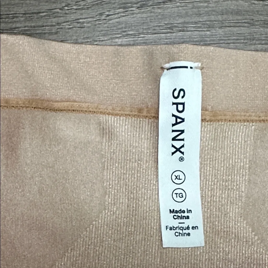 Spanx Sculpt OnCore Mid Thigh Slimming High Rise Shorts Nude Size XL - Image 10