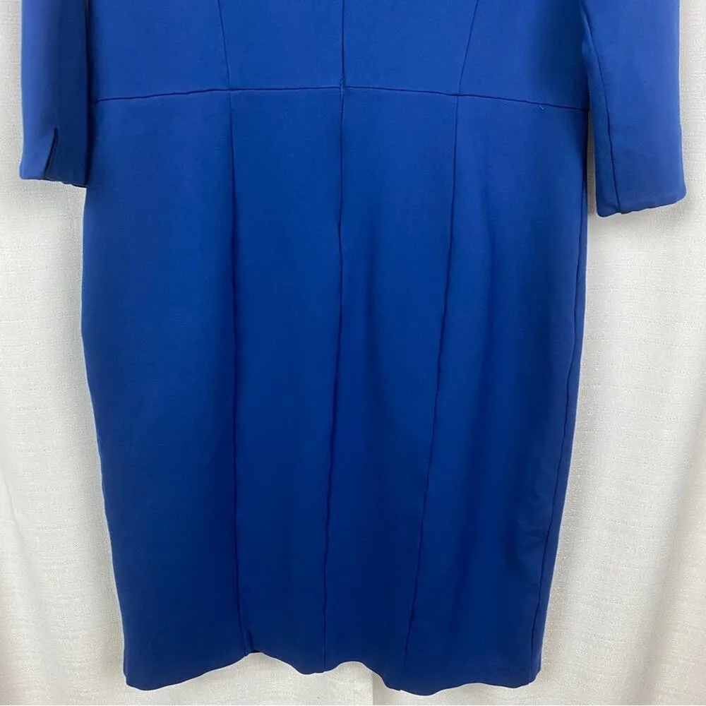 Long Tall Sally Blue Ponte Knit Sheath Dress Sz.14 - Image 11