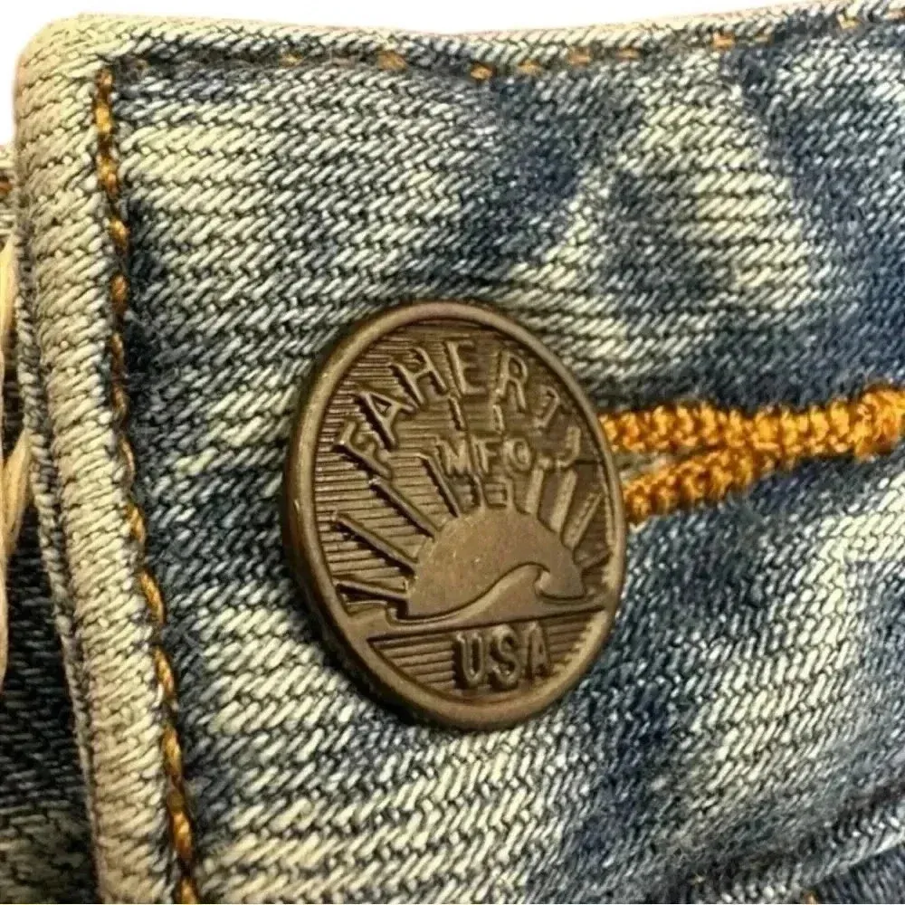 NWT Faherty Rover Straight Leg High Rise Jeans Size 28 - Image 7