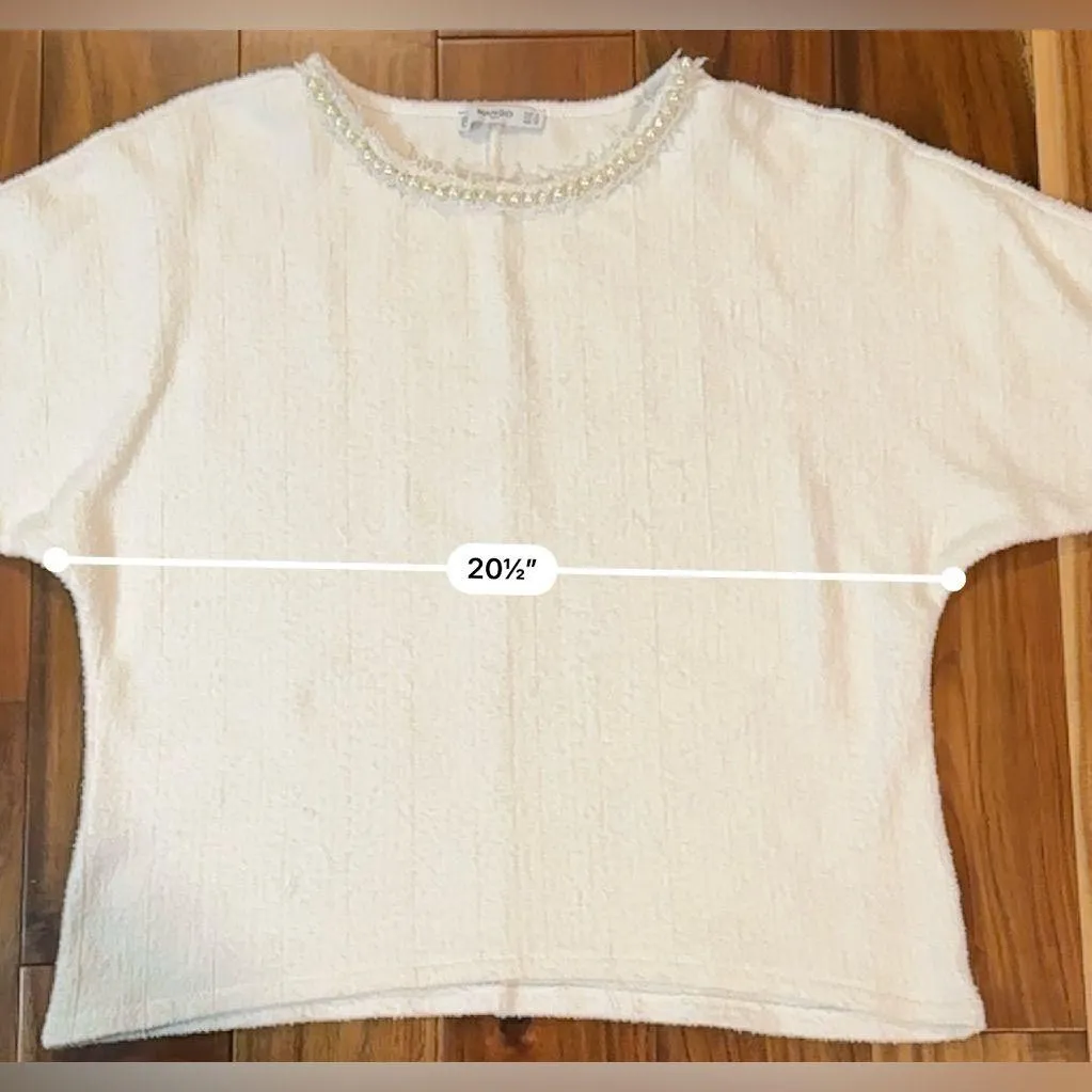 Mango Sweater with Pearl Neck Detail - Image 7
