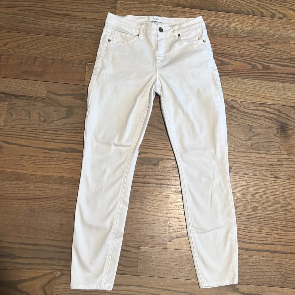 PISTOLA Jennifer Oslo‎ White Denim Midrise Skinny Jeans Women's Size 27 - Image 3